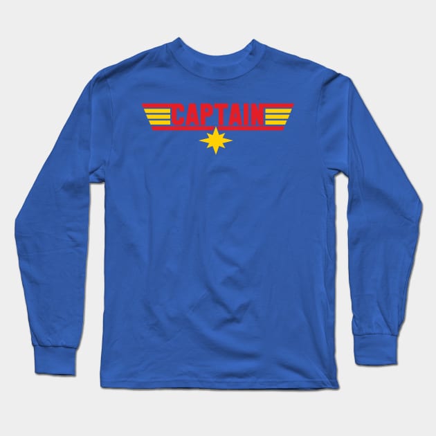 Captain My Captain Long Sleeve T-Shirt by WMKDesign